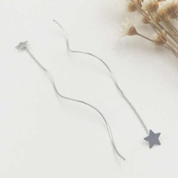 Star Threader Earrings - Picture 1 of 3